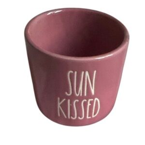 RAE DUNN “Sun Kissed” Artisan Collection By Magenta Mauve Pink Ceramic Planter